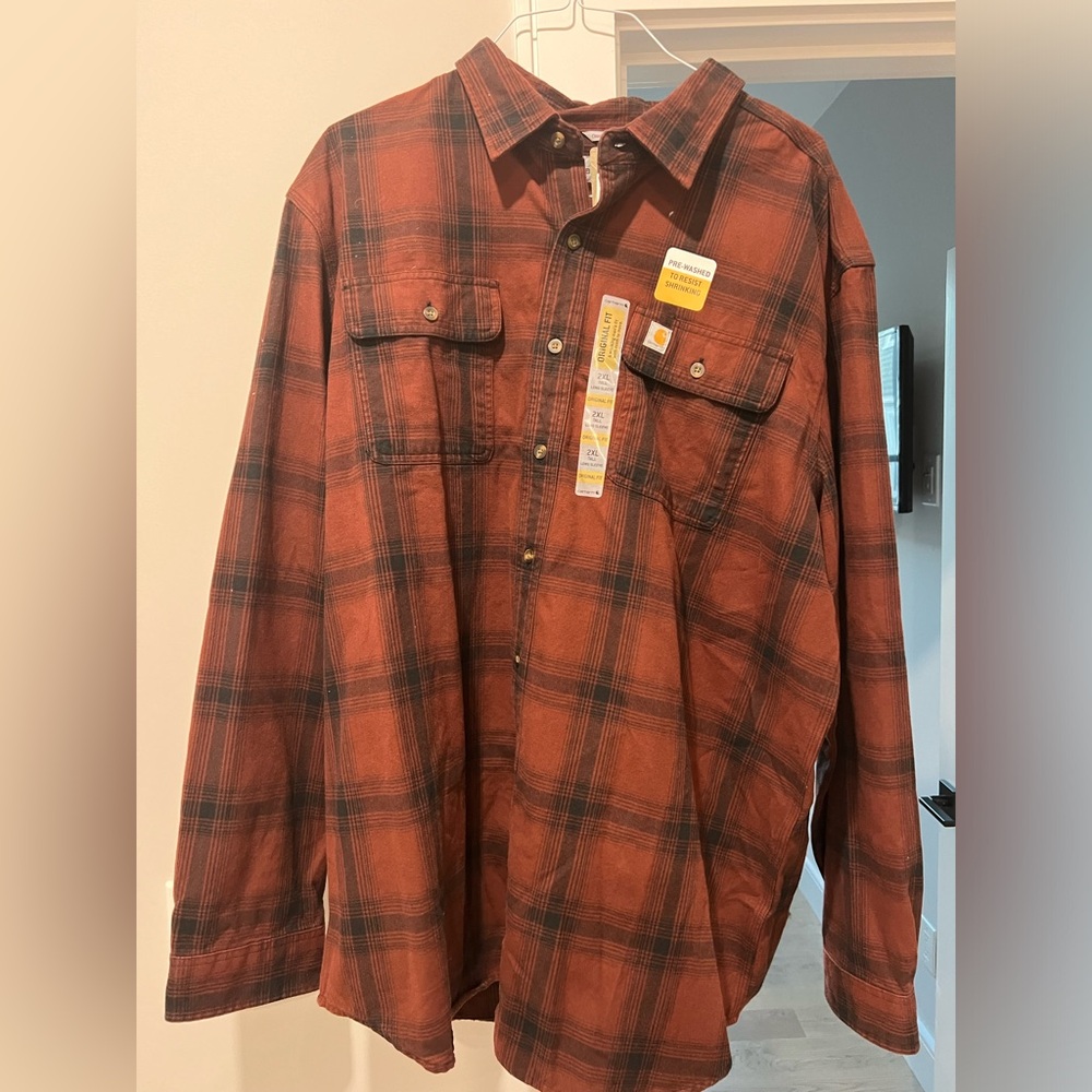 Carhartt flannel jacket never been worn MENS 2XL TALL